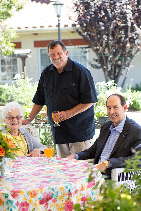 Loren and Steve with female resident.